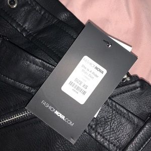 Fashionnova leather skirt